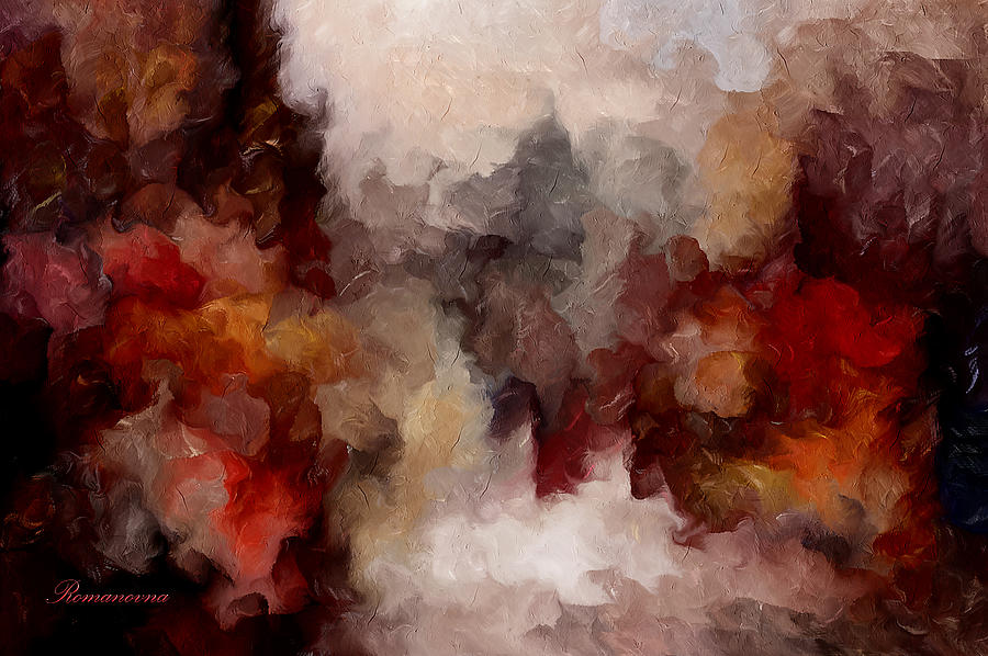 Autumn Abstract Mixed Media by Georgiana Romanovna