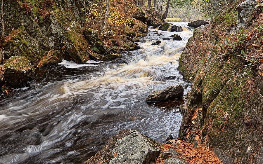 Autumn Afternoon at Smalley Falls Photograph by Theo OConnor