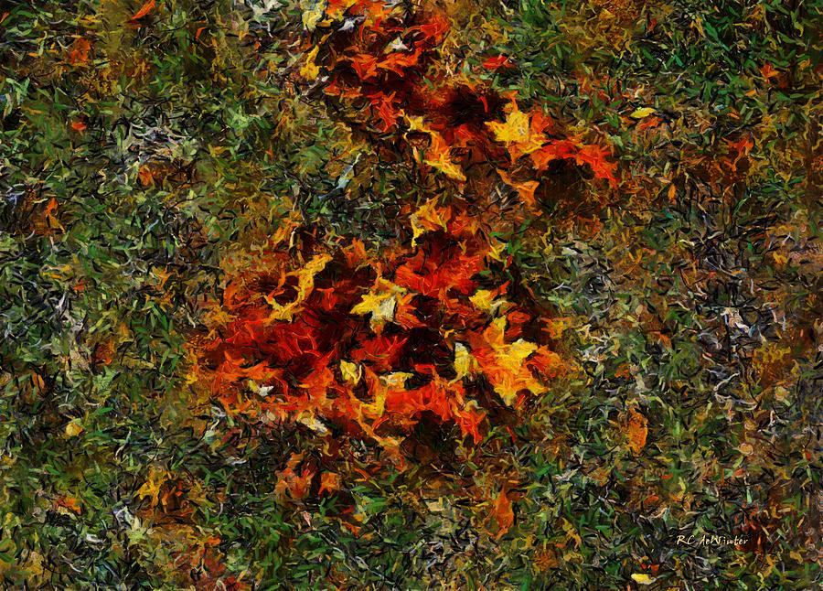 Nature Painting - Autumn Afterthoughts by RC DeWinter