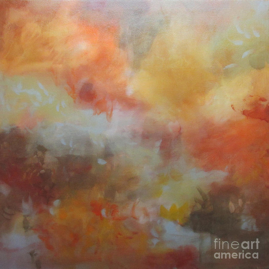 Abstract Painting - Autumn Approach by Elis Cooke