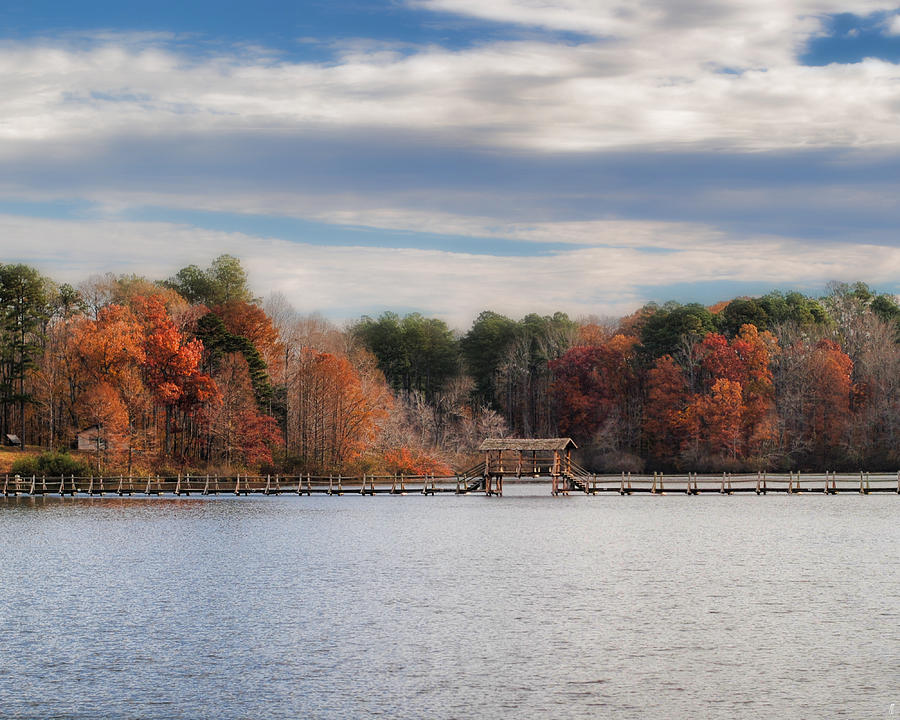 Autumn at Chickasaw - Lake Scene Photograph by Jai Johnson