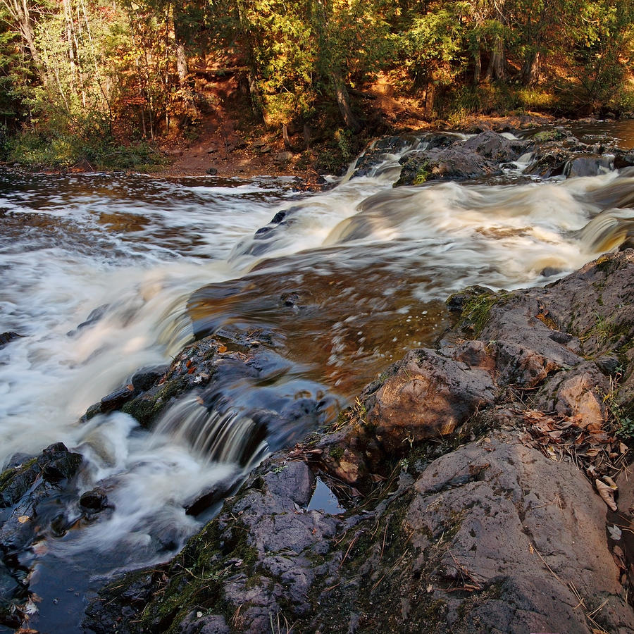 Autumn at Copper Falls Photograph by Theo OConnor