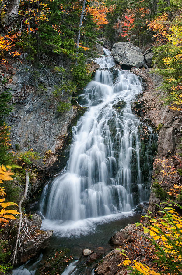 Autumn at Crystal Cascades - New Hampshire Photograph by TS Photo ...