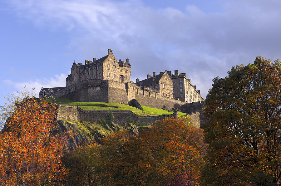 Autumn at Edinburgh Castle Photograph by Ross G Strachan