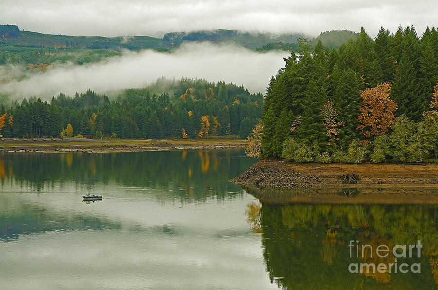 Mountain Photograph - Autumn At Foster Lake by Nick Boren