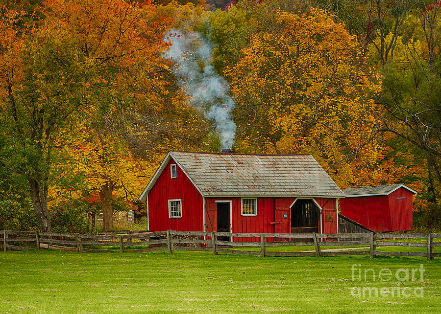 Autumn Landscapes Photograph - Autumn at Hale Farm by Joshua Clark Autumn Landscapes Photograph - Autumn at Hale Farm by Joshua Clark