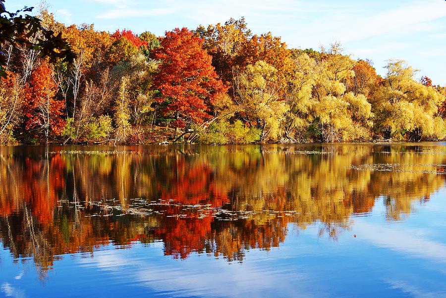 Autumn at Horn Pond Photograph by Joe Faherty