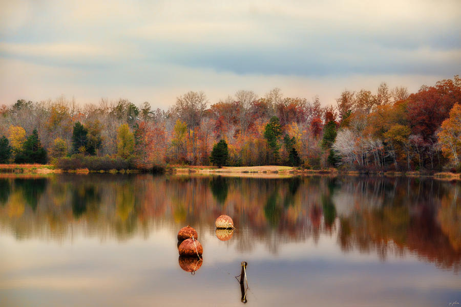 Fall Photograph - Autumn At Lake LaJoie 3 by Jai Johnson