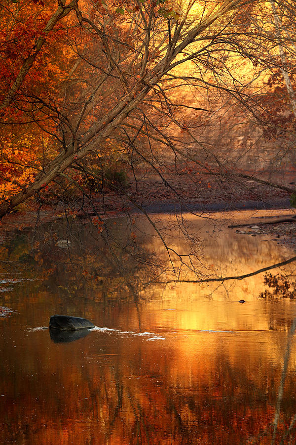 Autumn at Rocky River Photograph by Rob Blair