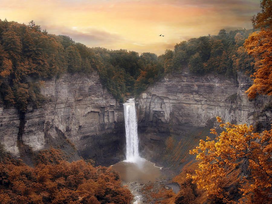Autumn at Taughannock Photograph by Jessica Jenney