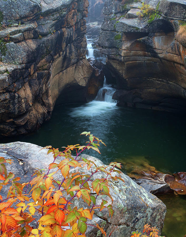 Autumn at the Grotto Photograph by Jim Garrison