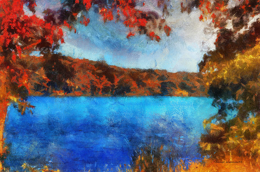 Autumn At The lake 02 Photo Art Photograph by Thomas Woolworth