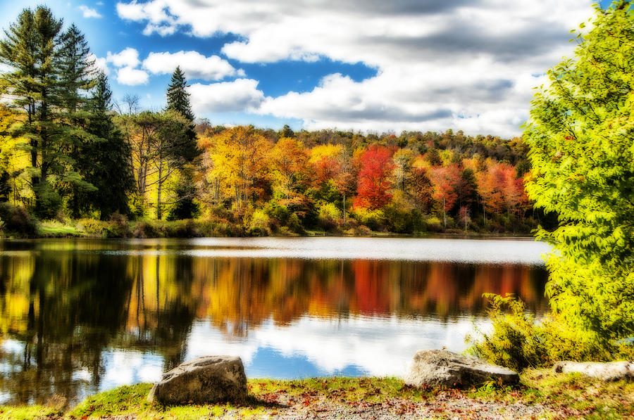 Autumn At  The Lake Photograph by Cathy Kovarik