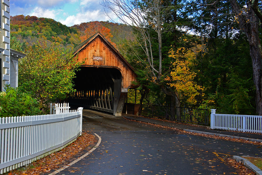 Autumn at the Middle Bridge Photograph by Mike Martin