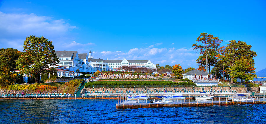 Autumn at the Sagamore Hotel - Lake George New York Photograph by David Patterson