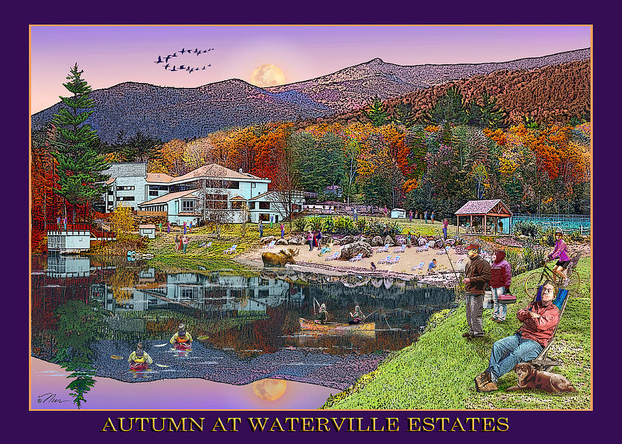 Autumn at Waterville Estates Digital Art by Nancy Griswold