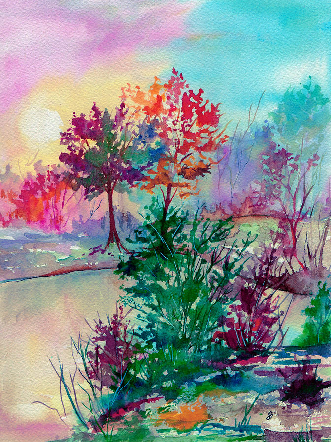 Autumn Aura Painting by Brenda Owen