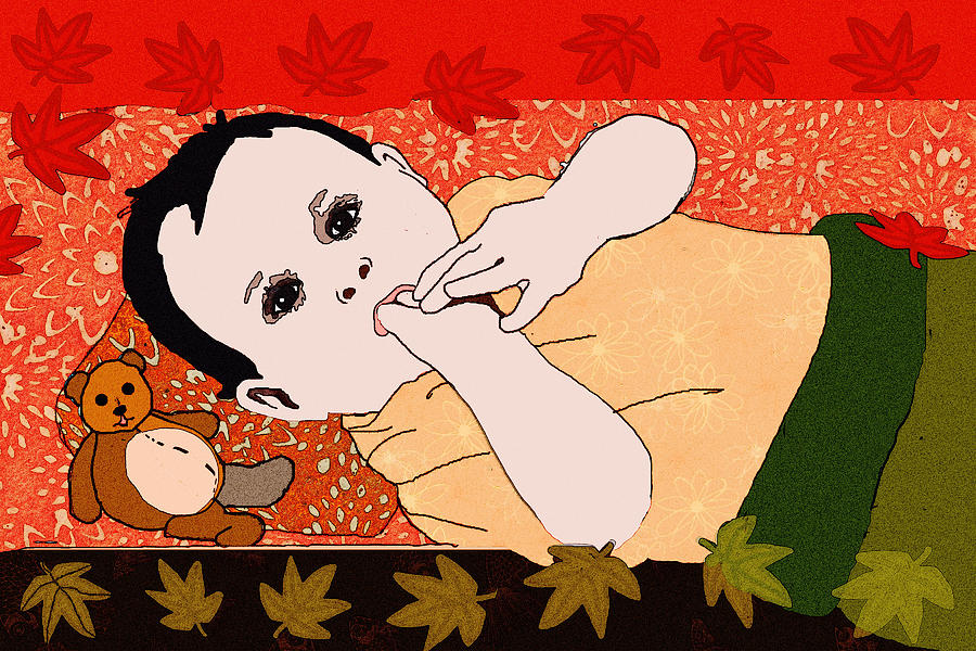 Autumn Baby 2 Painting by Jann Paxton