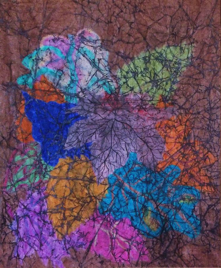 Still Life Painting - Autumn Batik by Ellen Levinson