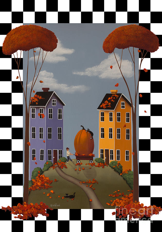 Cottage Painting - Autumn Blaze by Catherine Holman