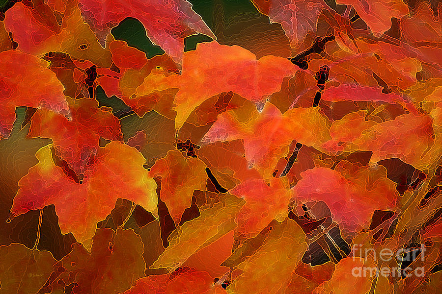 Autumn Blaze Digital Art by E B Schmidt