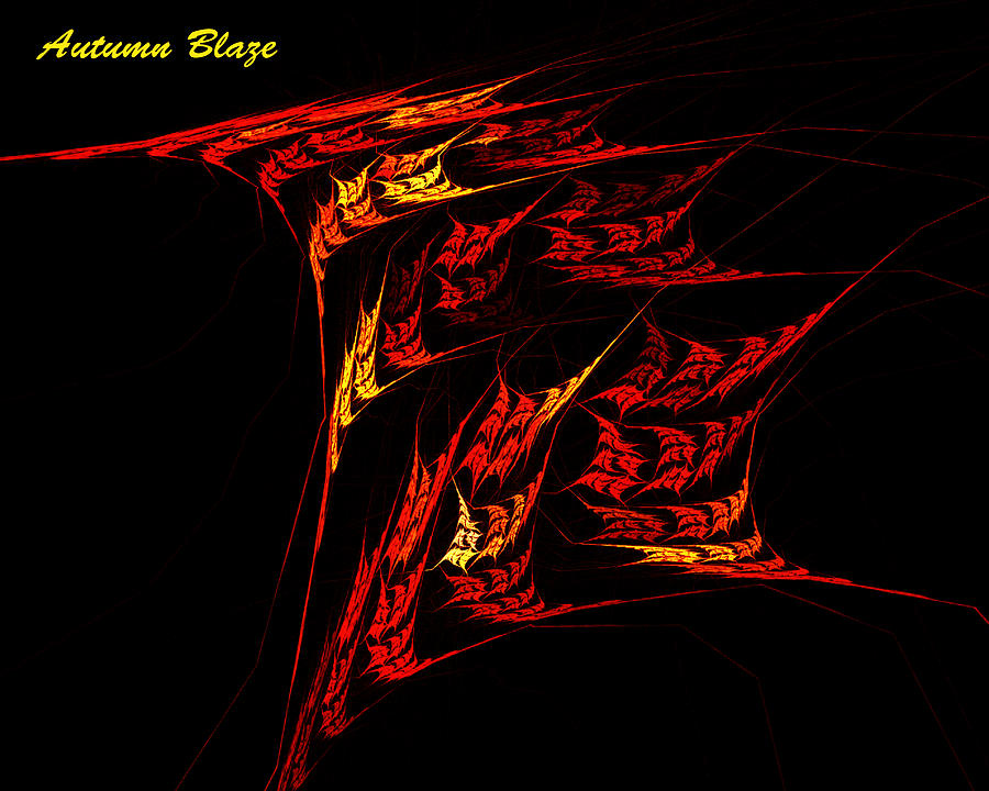 Autumn Blaze Digital Art by R Thomas Brass