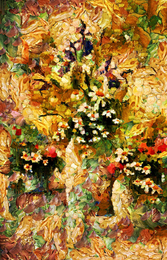 Abstract Mixed Media - Autumn Bounty - Abstract Expressionism by Georgiana Romanovna