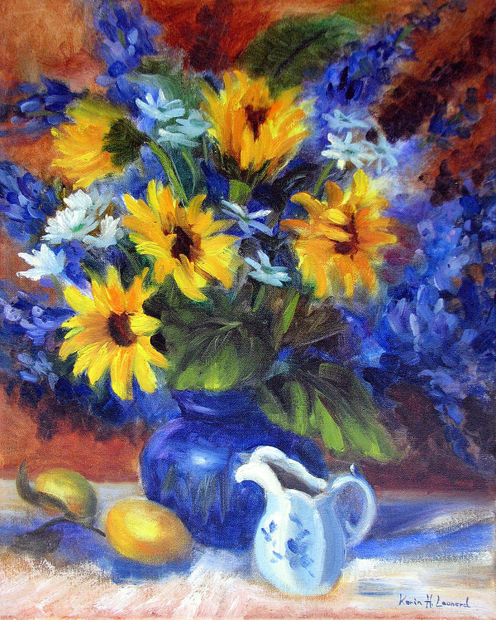 Vincent Van Gogh Painting - Autumn Bouquet by Karin  Leonard