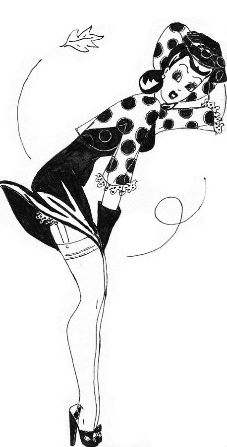 Autumn Drawing - Autumn Breeze by Beverly Solomon Design Autumn Drawing - Autumn Breeze by Beverly Solomon Design