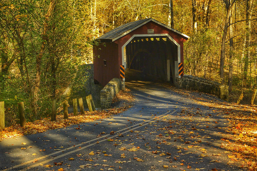 Autumn Bridge I Photograph by Kathi Isserman