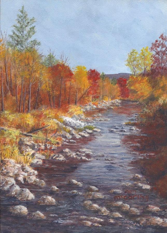 Autumn Brook Painting by Nan McCarthy - Fine Art America