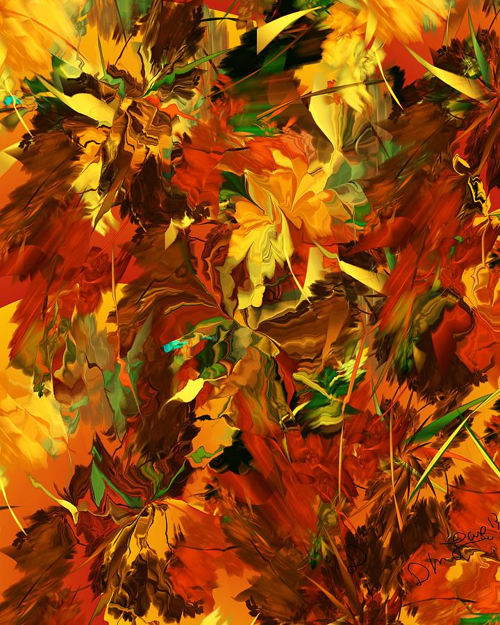 Autumn Burst Digital Art by David Lane