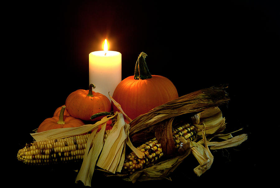 Autumn by Candle Light Photograph by Cecil Fuselier