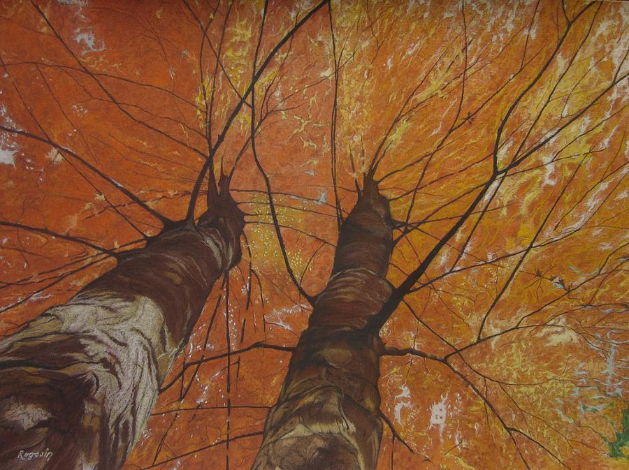 Tree Painting - Autumn Canopy by Harvey Rogosin