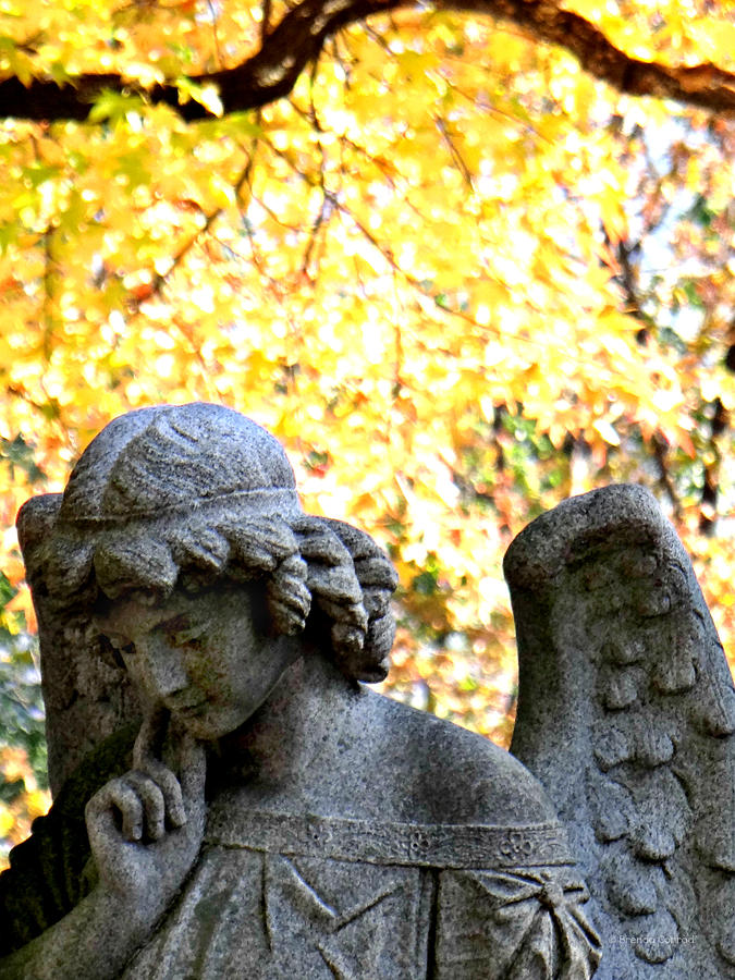 Fall Photograph - Autumn Cemetery 2 by Dark Whimsy