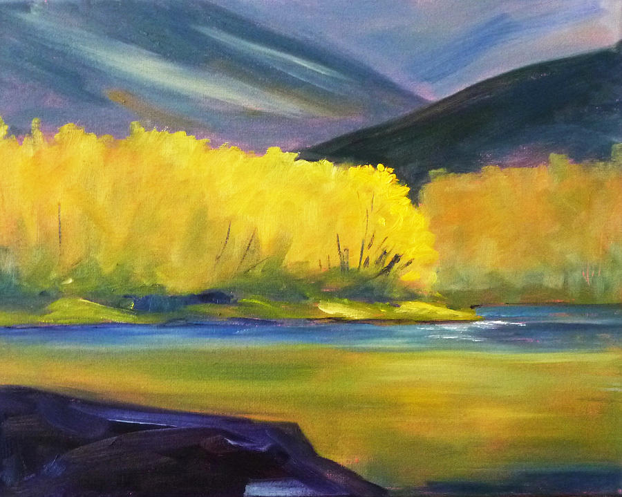 Autumn Color Painting by Nancy Merkle