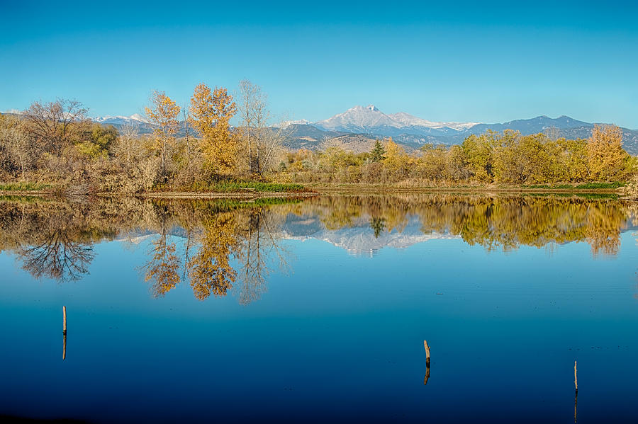 Autumn Colorado Twin Peaks Golden Ponds Reflections Photograph by James BO Insogna