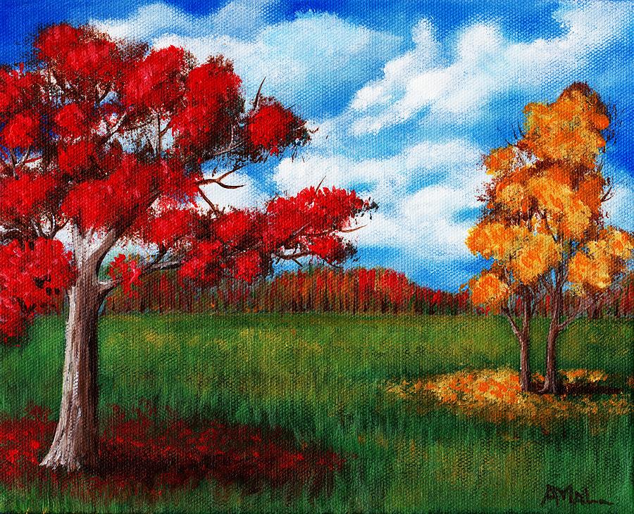 Autumn Colors Painting by Anastasiya Malakhova