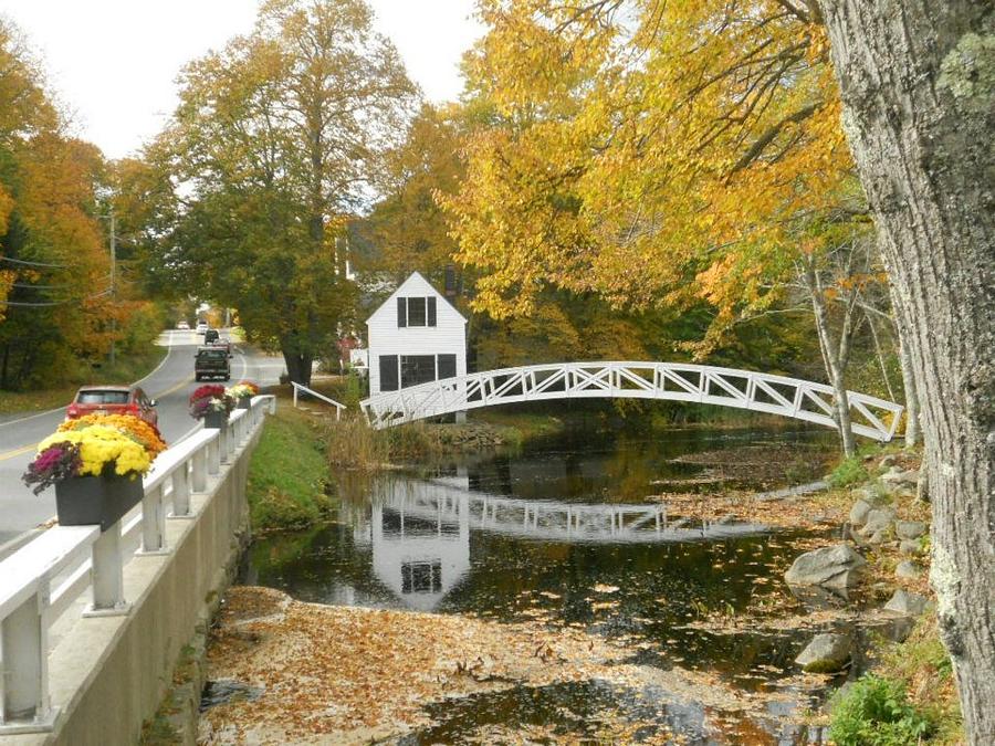 Autumn Colors at Somesville Bridge Mount Desert Island Maine Photograph ...