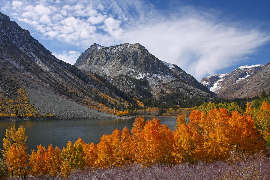 Autumn Colors in the Eastern Sierras Lundy Canyon Photograph by Steve Wolfe