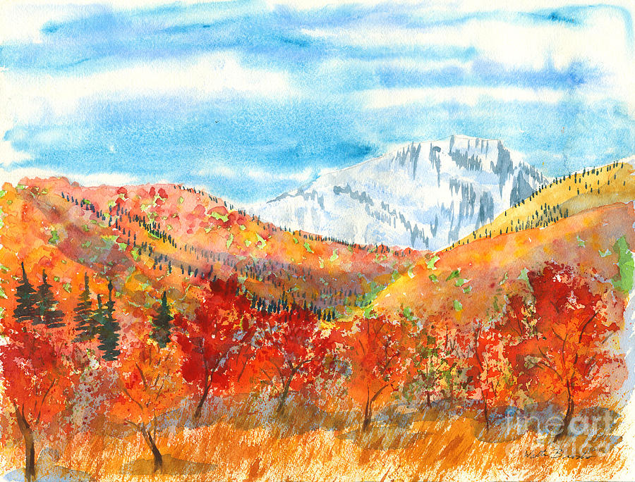 Autumn Colors Painting by Walt Brodis