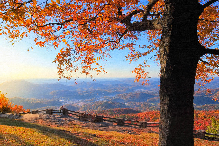 Autumn Comes To Black Rock Mountain - North Georgia Photograph by Mark Tisdale