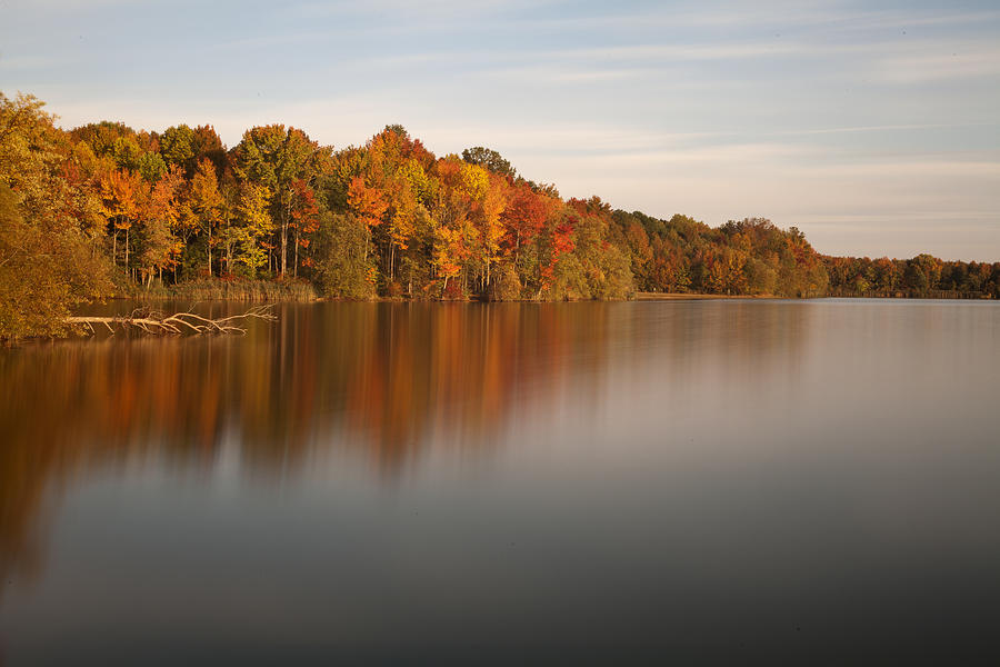Autumn Comes to Lums Pond Photograph by Gary Regulski