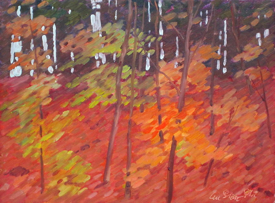 Autumn Days Painting by Len Stomski