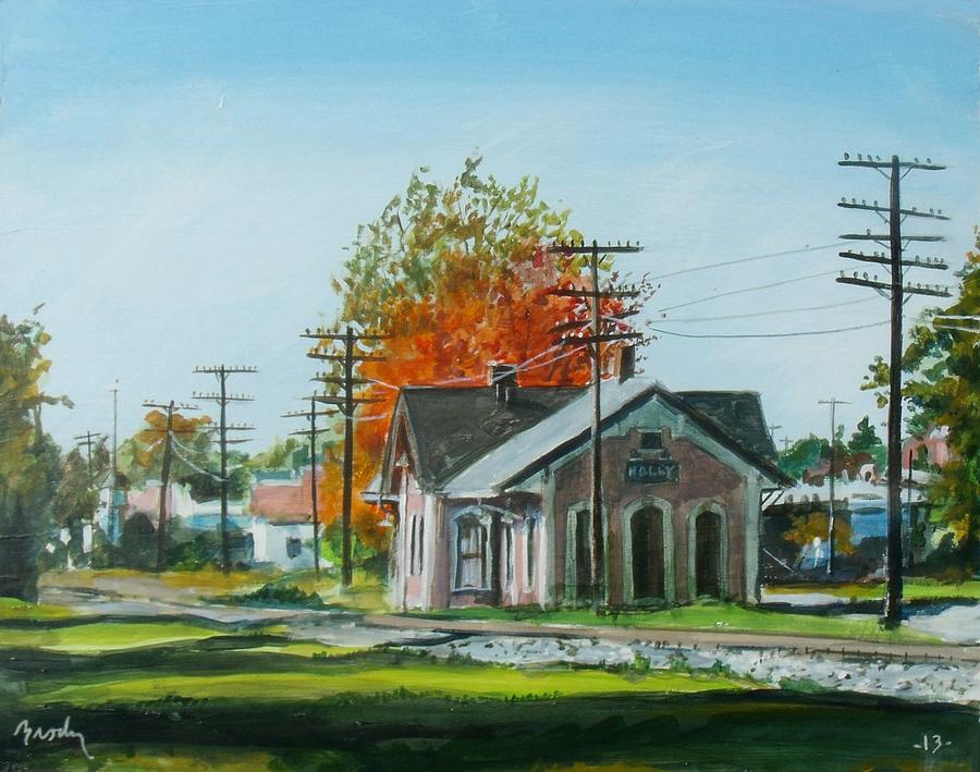 Autumn Depot Painting by William Brody