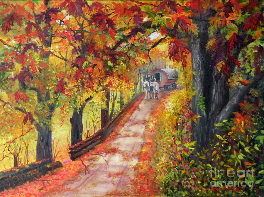 Autumn Dreams Painting by Lora Duguay
