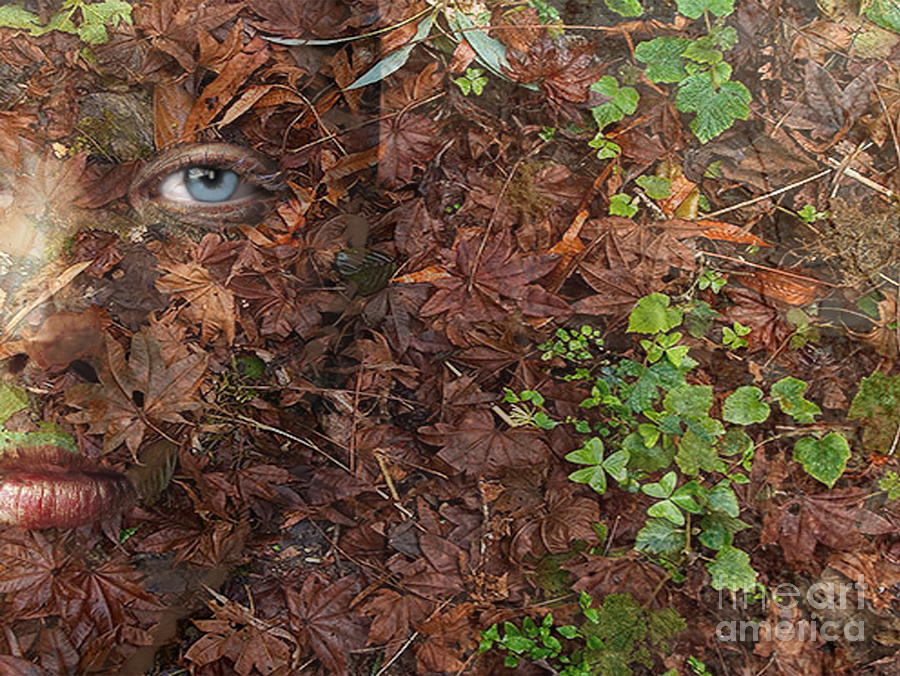 Autumn Dryad Forest Floor Digital Art by Maureen Tillman