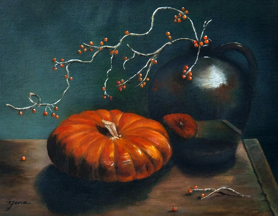 Autumn Feeling Painting by Gina Cordova