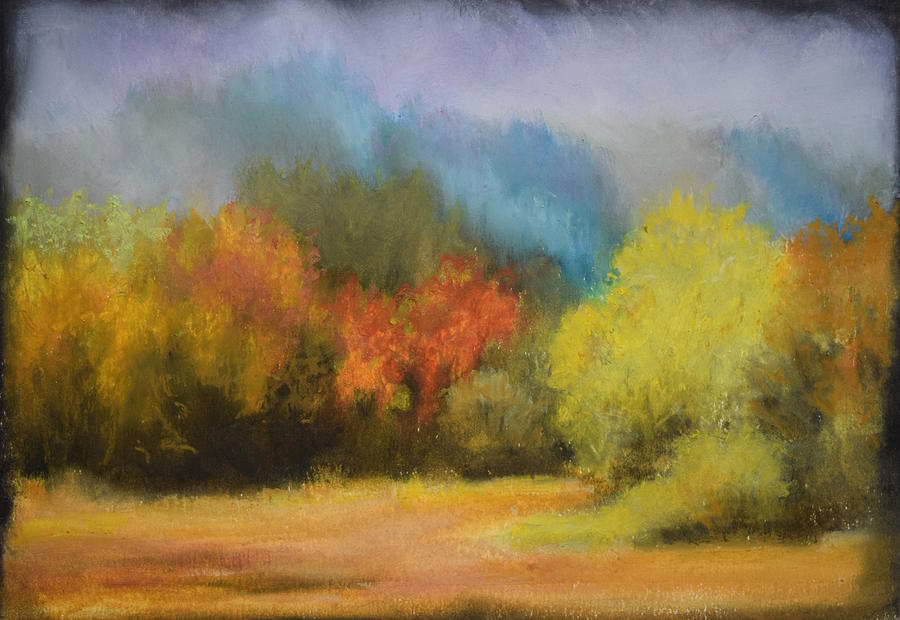 Autumn Field Painting by Nancy Jolley