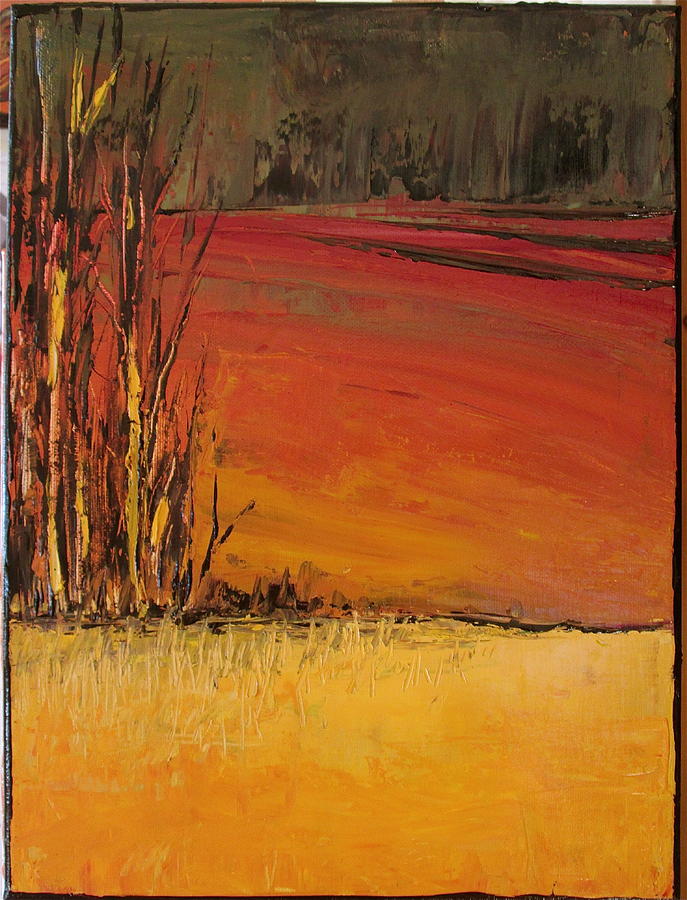Autumn Fields Painting by Carolyn Doe